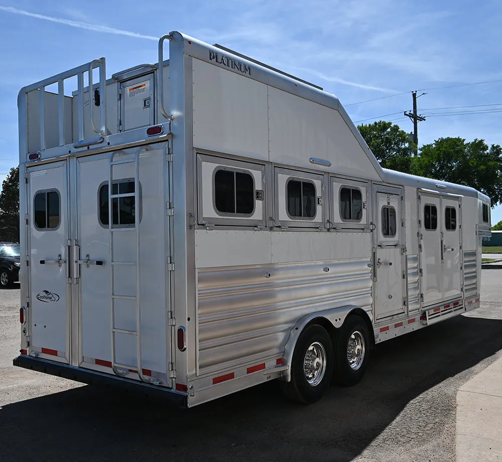 2025 Platinum Coach 4 Horse Gooseneck, Trainer's Tack Model Horse Trailer