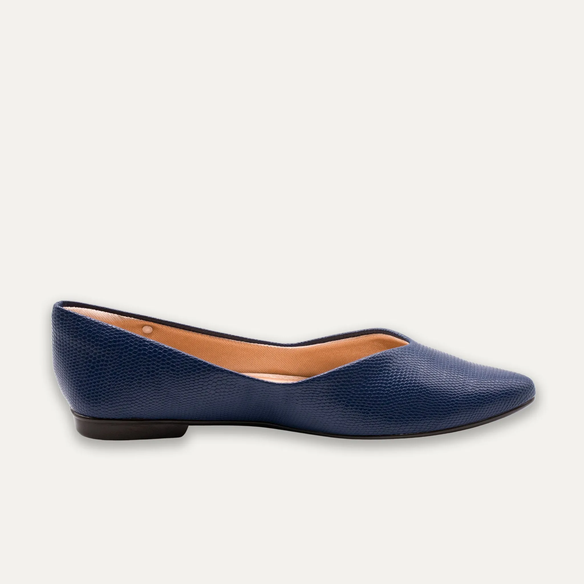 Adella Marine Pointed Toe Flats