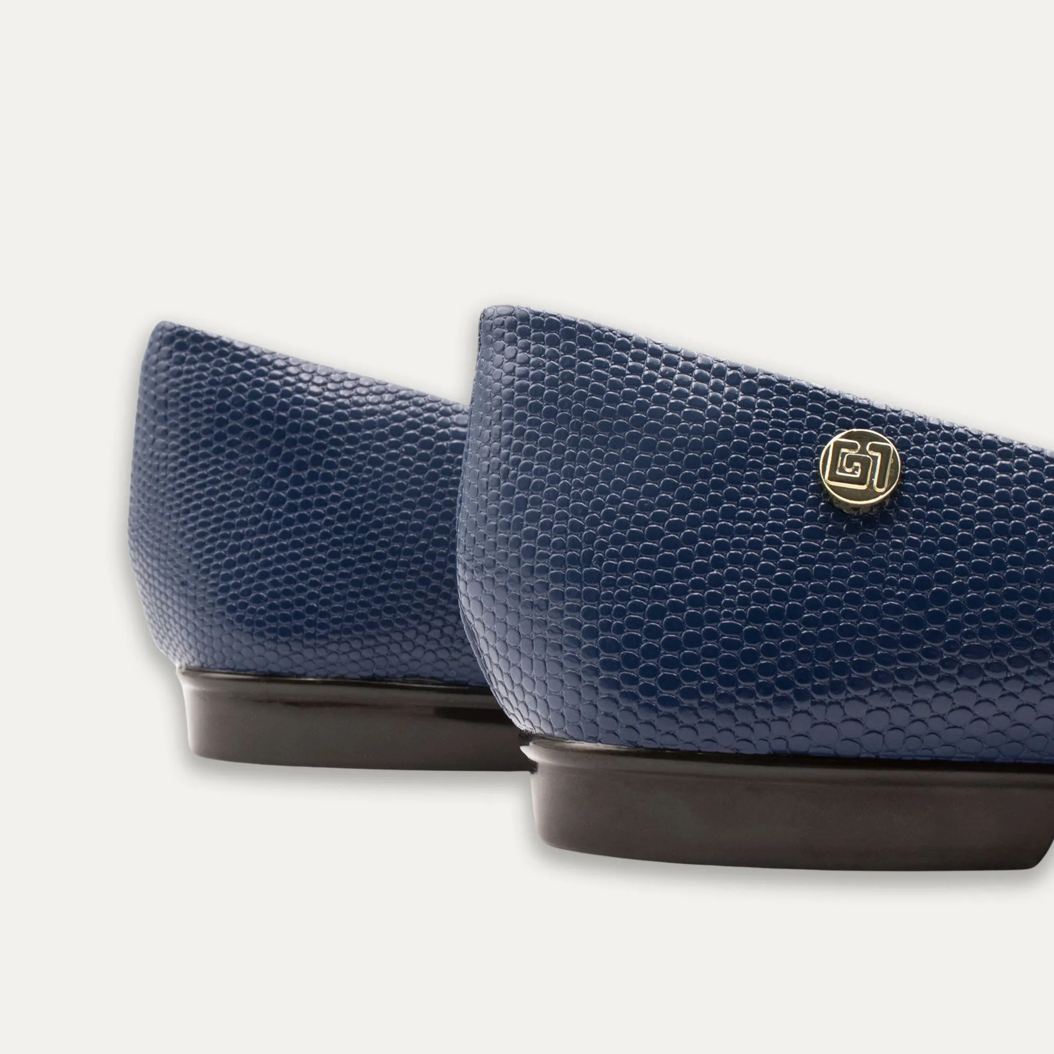 Adella Marine Pointed Toe Flats