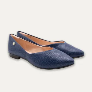 Adella Marine Pointed Toe Flats