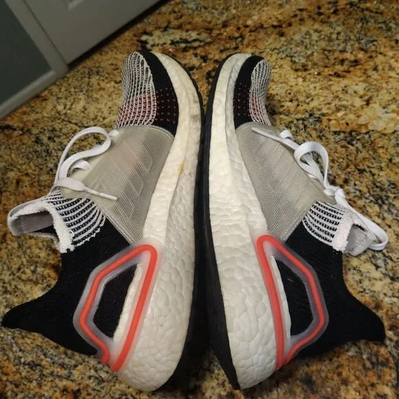 Adidas Ultra Boost 19 Trainers | US 7 | Cloud White Active Flyknit
