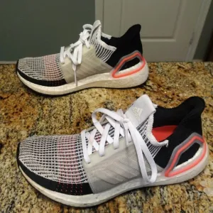 Adidas Ultra Boost 19 Trainers | US 7 | Cloud White Active Flyknit