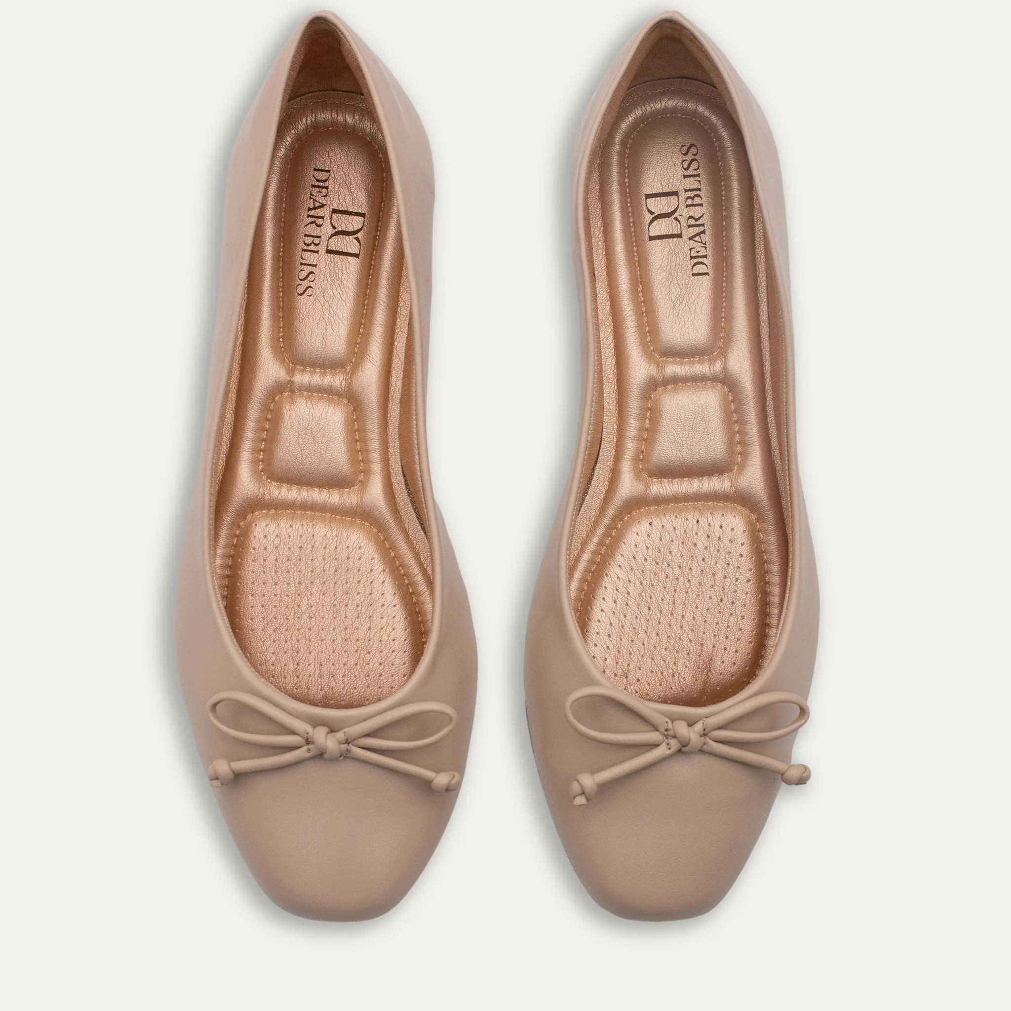 Adria Napa Bow Nude Ballet Flats