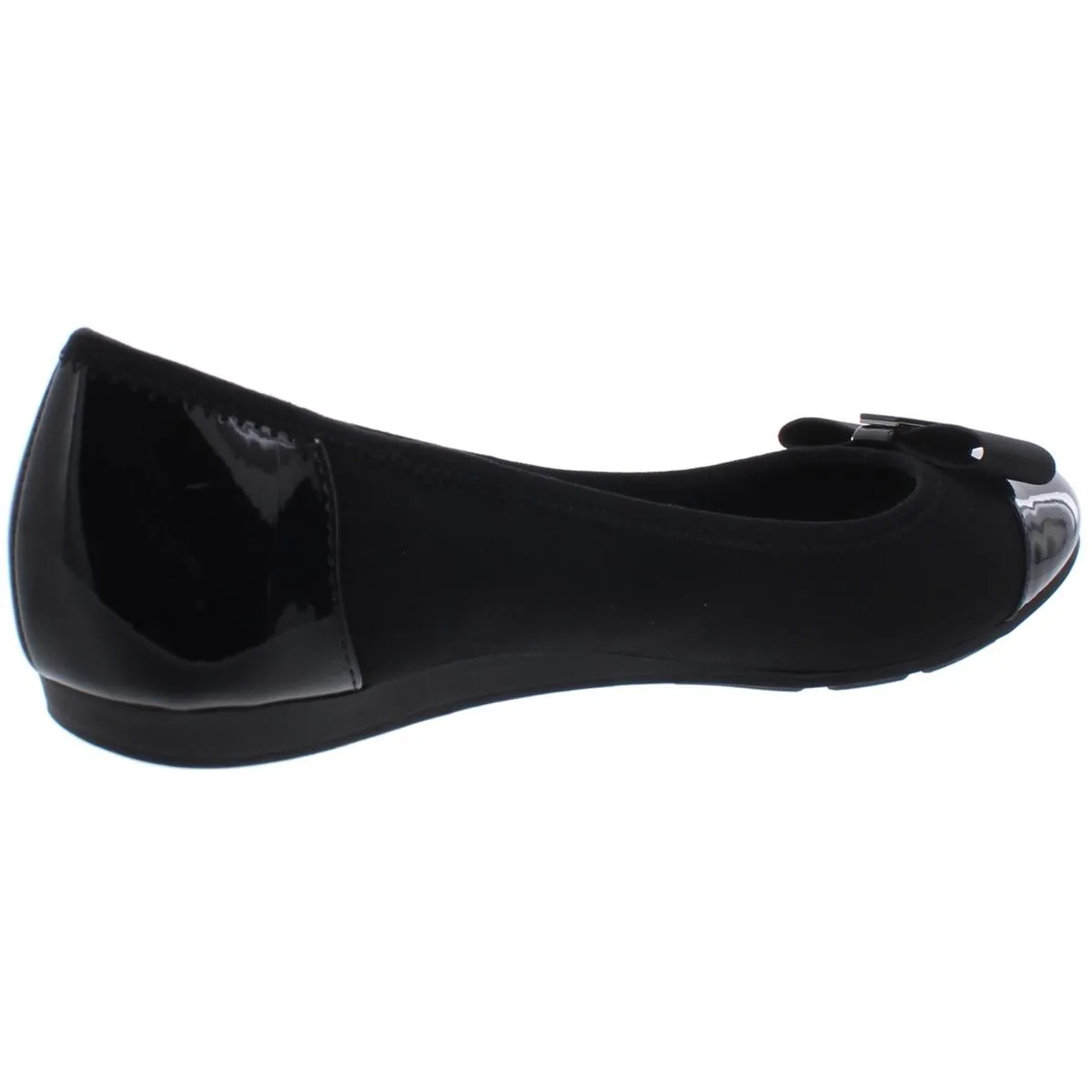 Anne Klein Sport Womens Alive Patent Slip On Ballet Flats