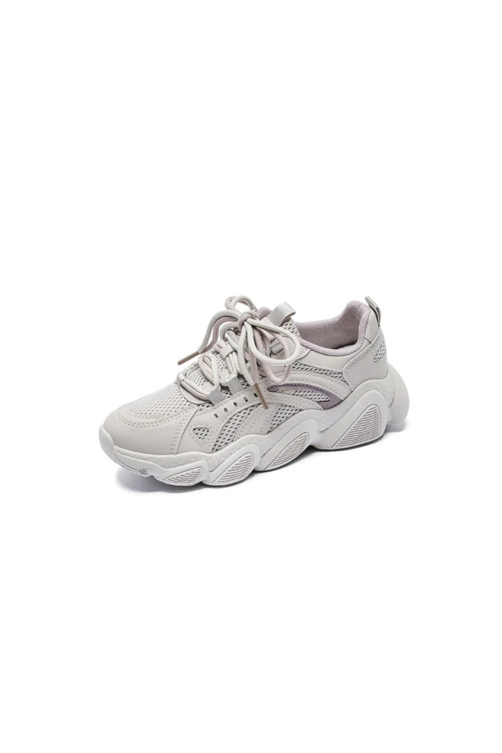 Athletic Shoes - Lace Up Mesh Breathable Athletic