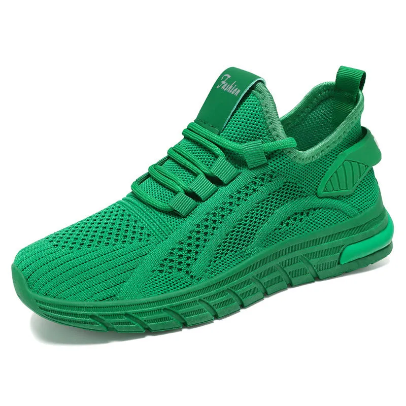 Athletic Shoes - Mesh Breathable Round Toe Athletic