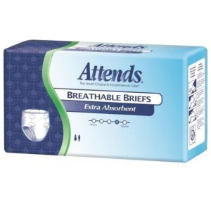 Attends Extra Absorbent Breathable Briefs Case of 60/1 XL