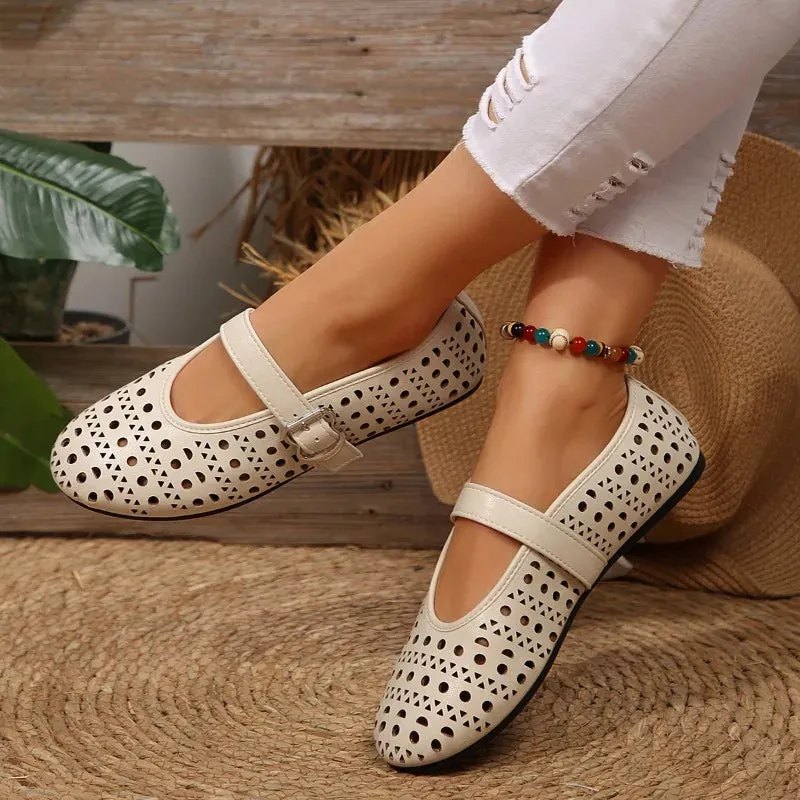 Avaline strap Flats