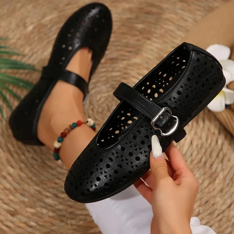 Avaline strap Flats