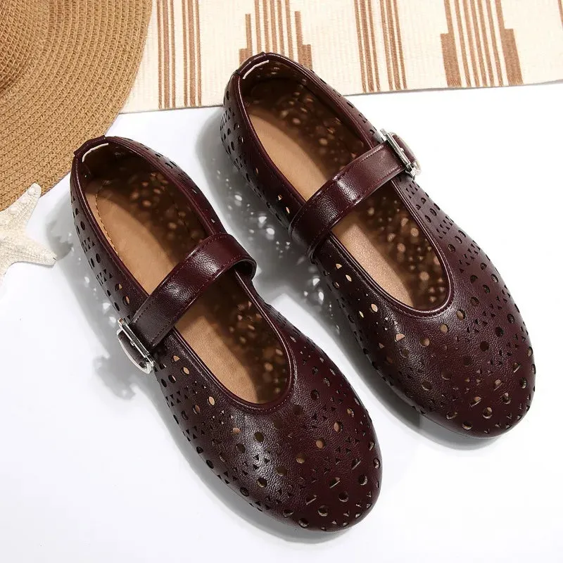 Avaline strap Flats