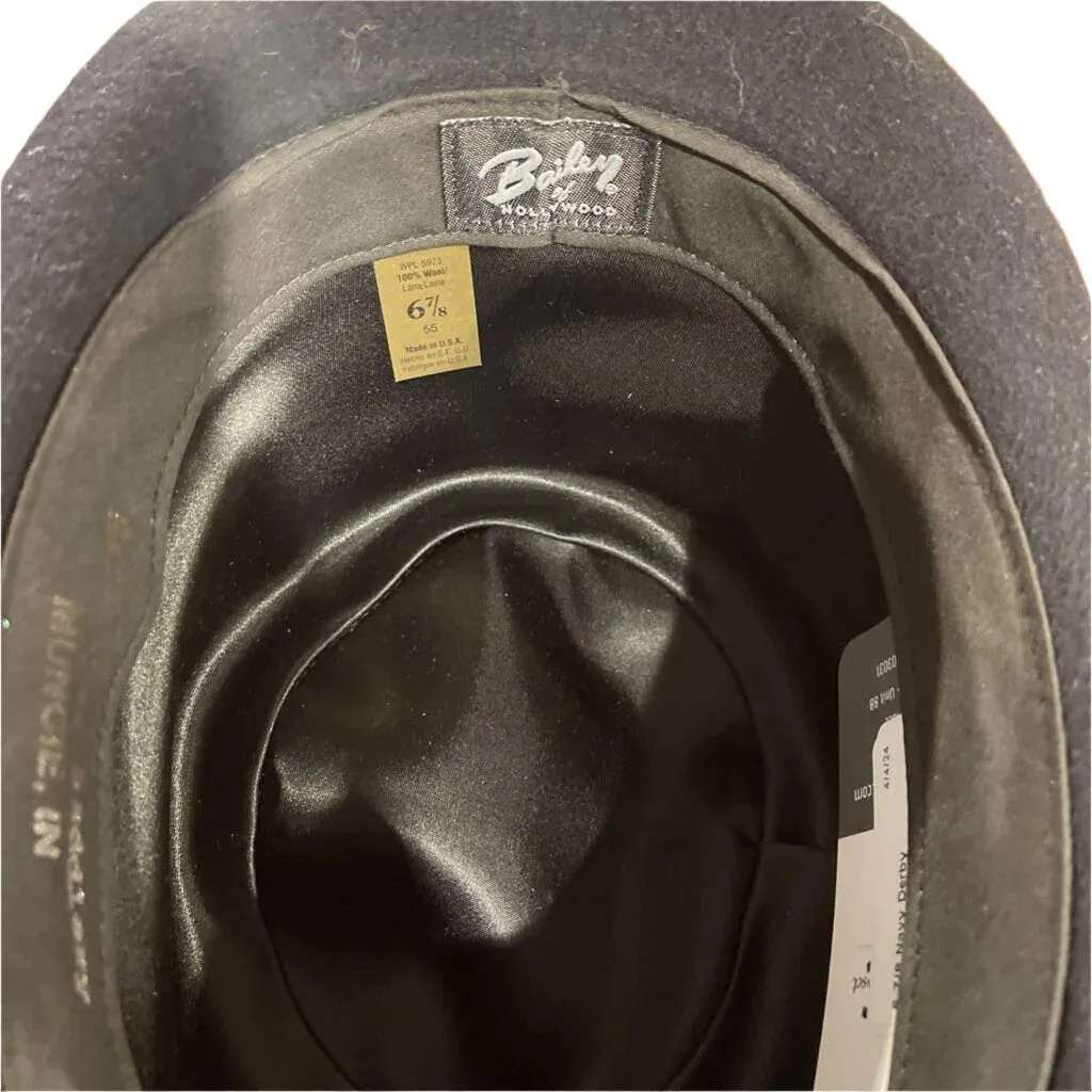 Bailey, Navy, 6 7/8 Derby