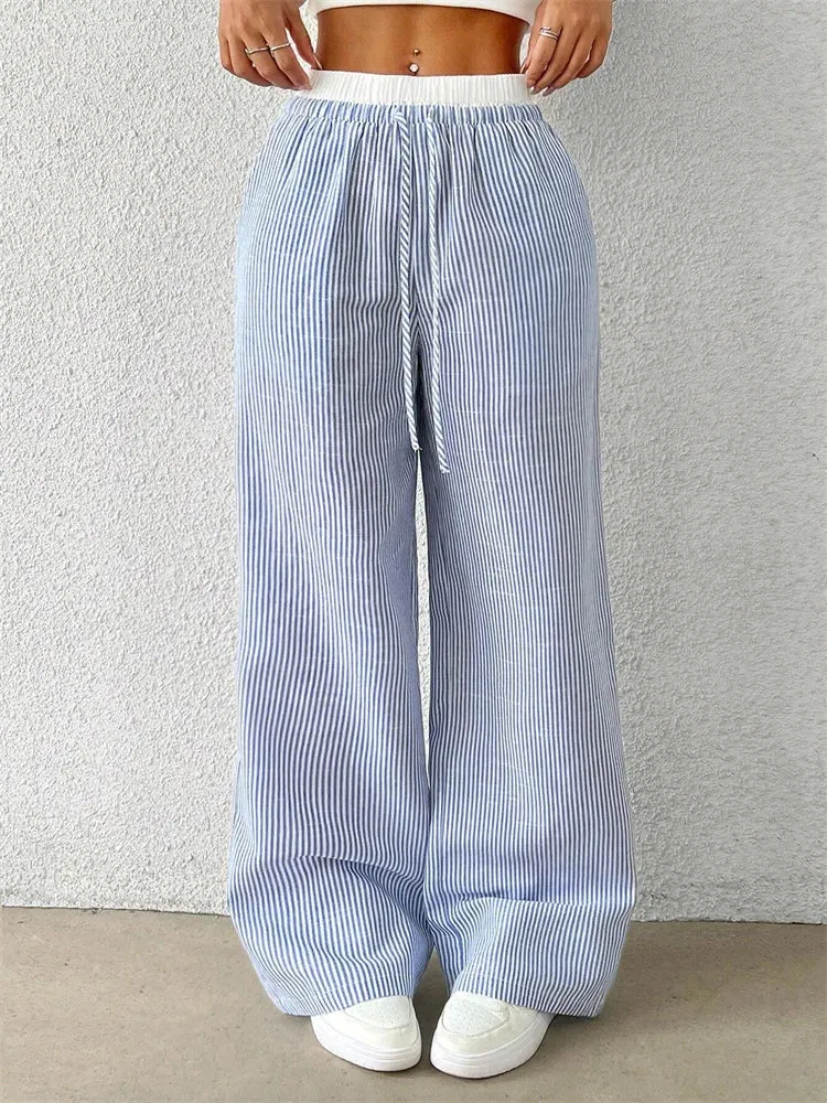 BB | Elegant  Spring Striped Trousers – Flattering Fit & Luxe Comfort