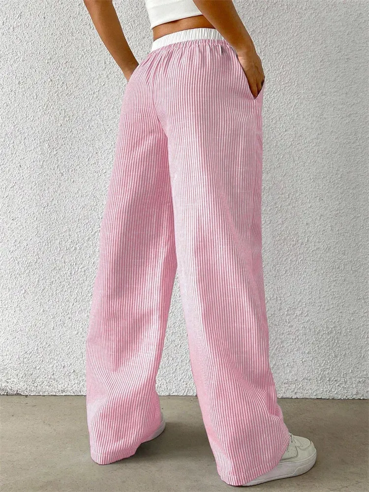 BB | Elegant  Spring Striped Trousers – Flattering Fit & Luxe Comfort