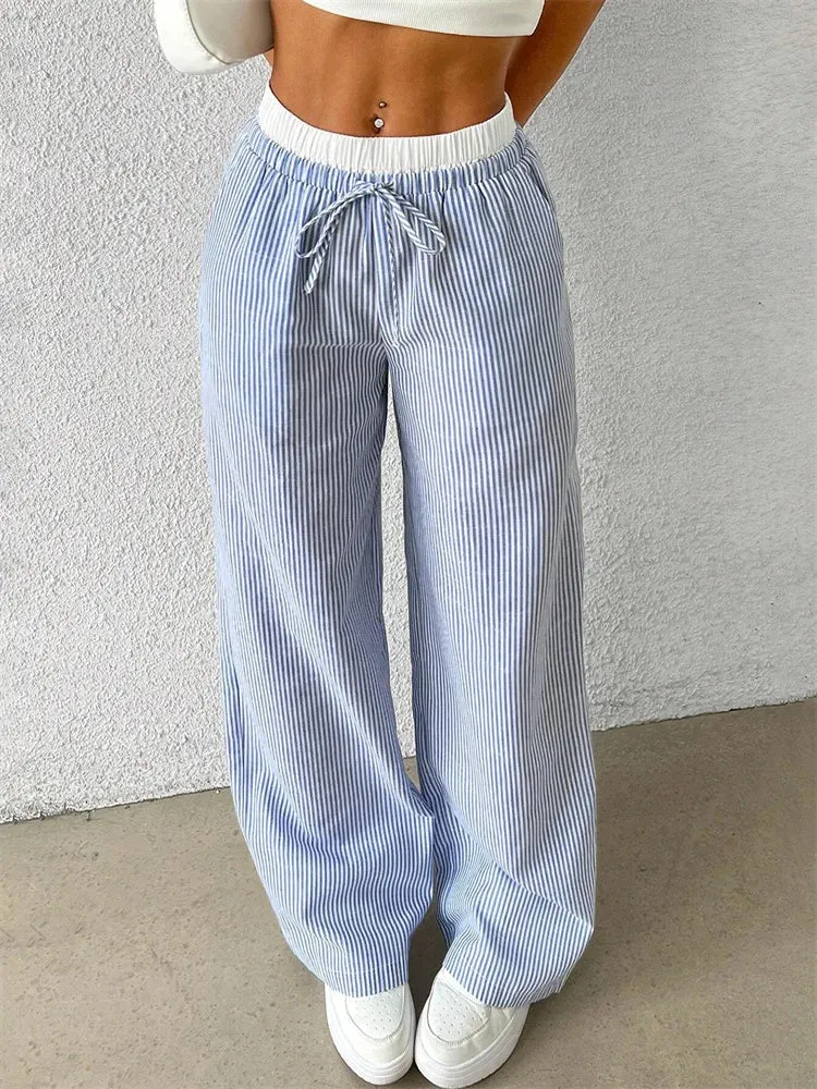 BB | Elegant  Spring Striped Trousers – Flattering Fit & Luxe Comfort