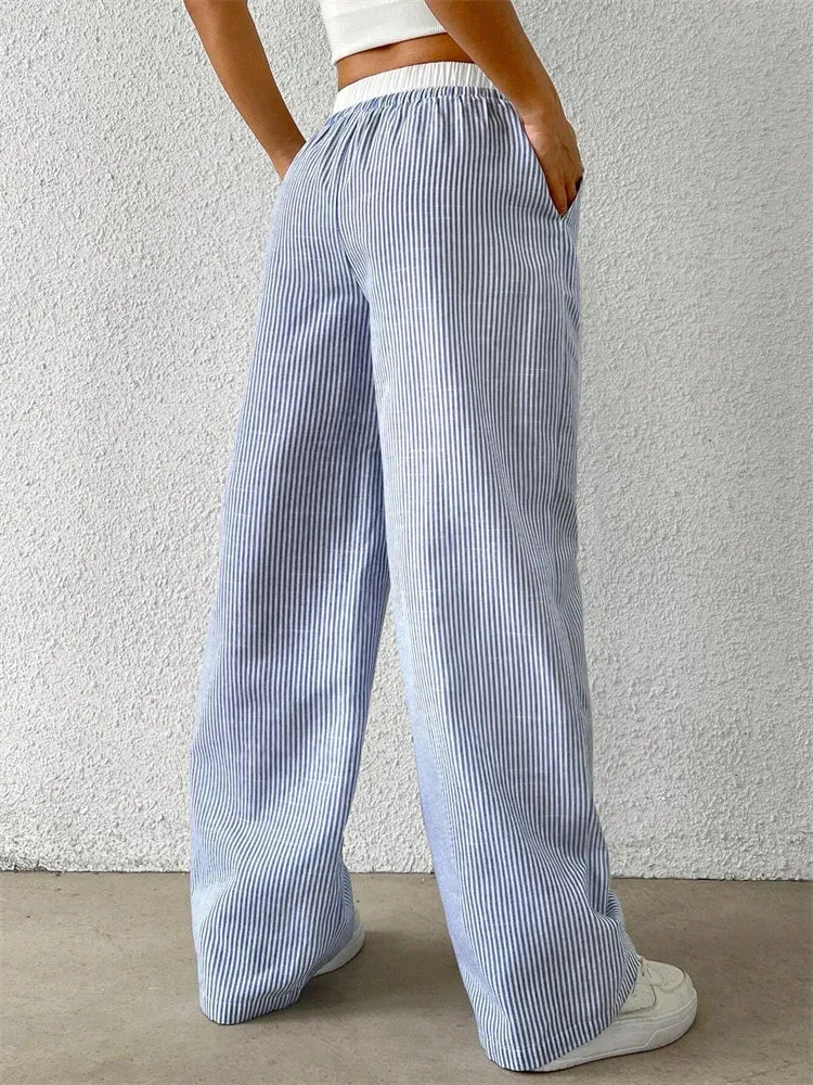 BB | Elegant  Spring Striped Trousers – Flattering Fit & Luxe Comfort