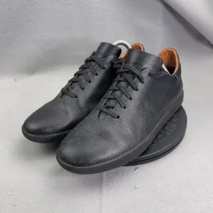 Beckett Simonon Geller Trainers Pebbled Black Leather Mens Size 10