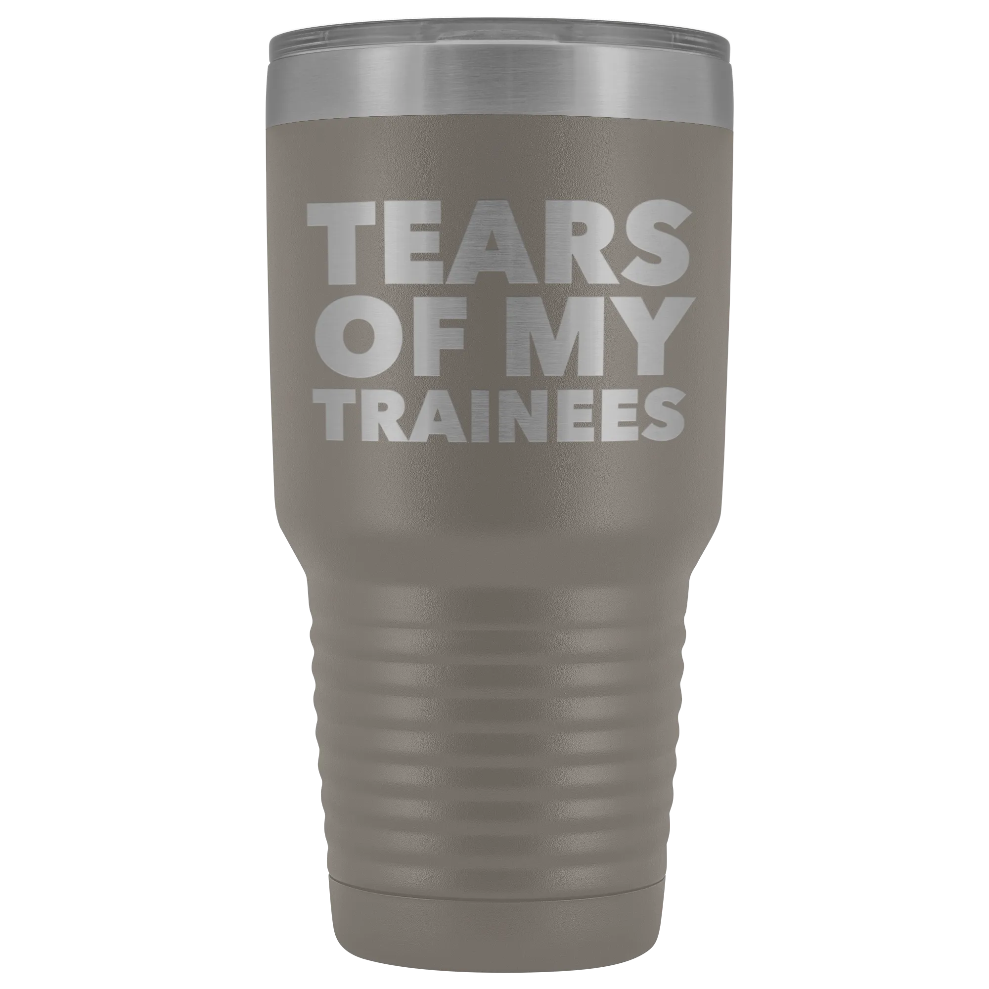 Best Work Trainer Gifts Tears of My Trainees Tumbler Funny Metal Mug Insulated Hot Cold Travel Coffee Cup 30oz BPA Free