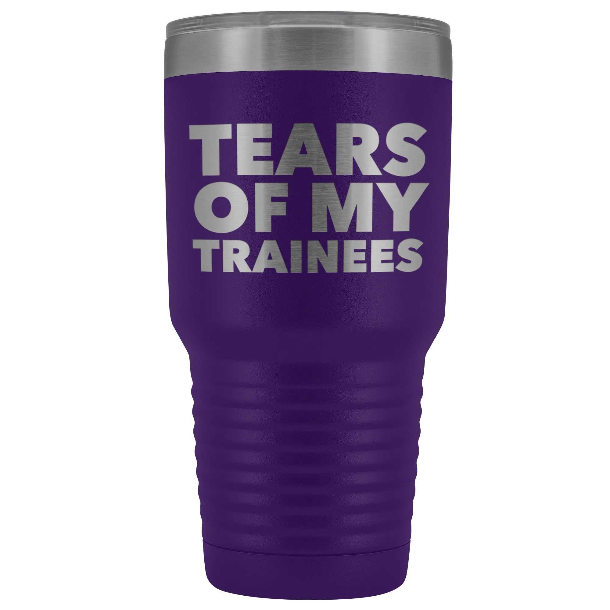 Best Work Trainer Gifts Tears of My Trainees Tumbler Funny Metal Mug Insulated Hot Cold Travel Coffee Cup 30oz BPA Free