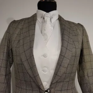 Black Houndstooth and Windowpane Daycoat