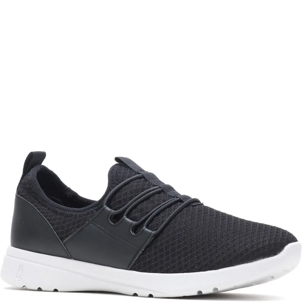 Black/White Recycled Good Shoe Bungee Trainers