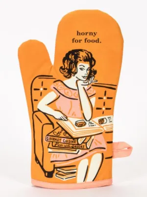 Blue Q Horny For Food Oven Mitt