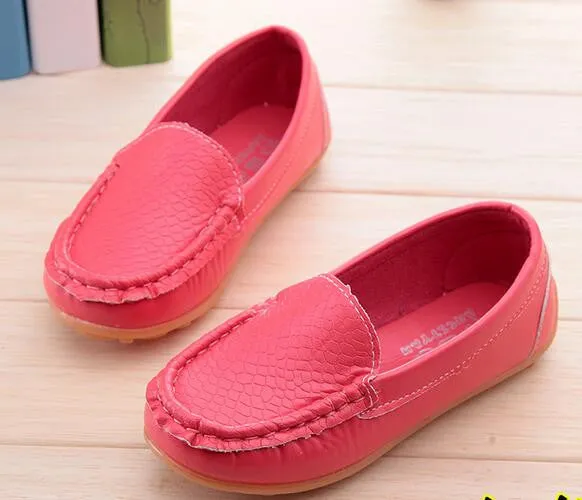 Boys Girls Leather Shoes Baby Moccasins kids Shoes Loafers Sneakers Fashion Children Shoes For soft bottom Boys X189