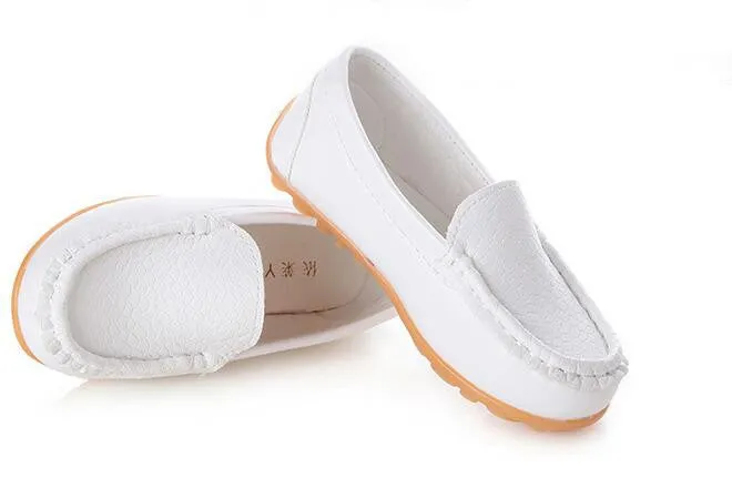 Boys Girls Leather Shoes Baby Moccasins kids Shoes Loafers Sneakers Fashion Children Shoes For soft bottom Boys X189