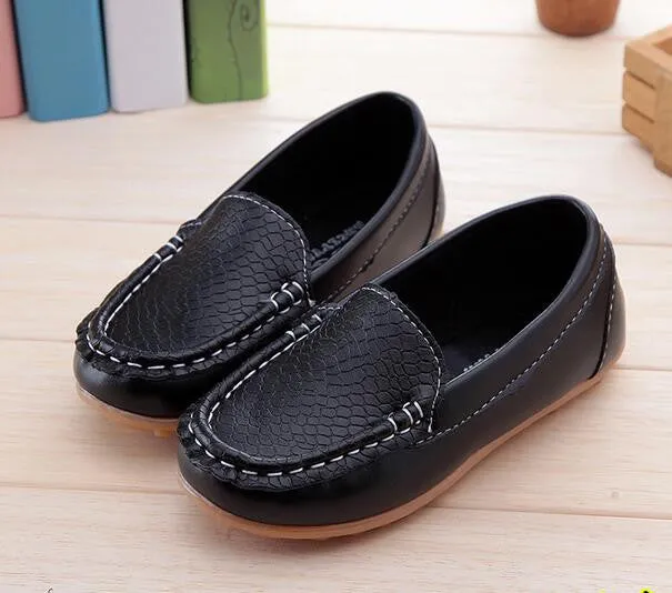 Boys Girls Leather Shoes Baby Moccasins kids Shoes Loafers Sneakers Fashion Children Shoes For soft bottom Boys X189