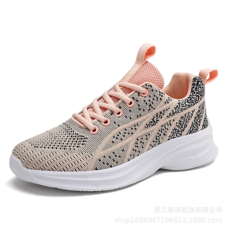 Breathable Mesh Lace Up Athletic