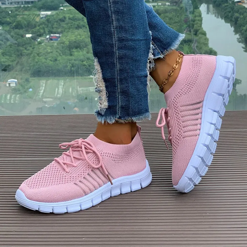Breathable Mesh Round Toe Athletic