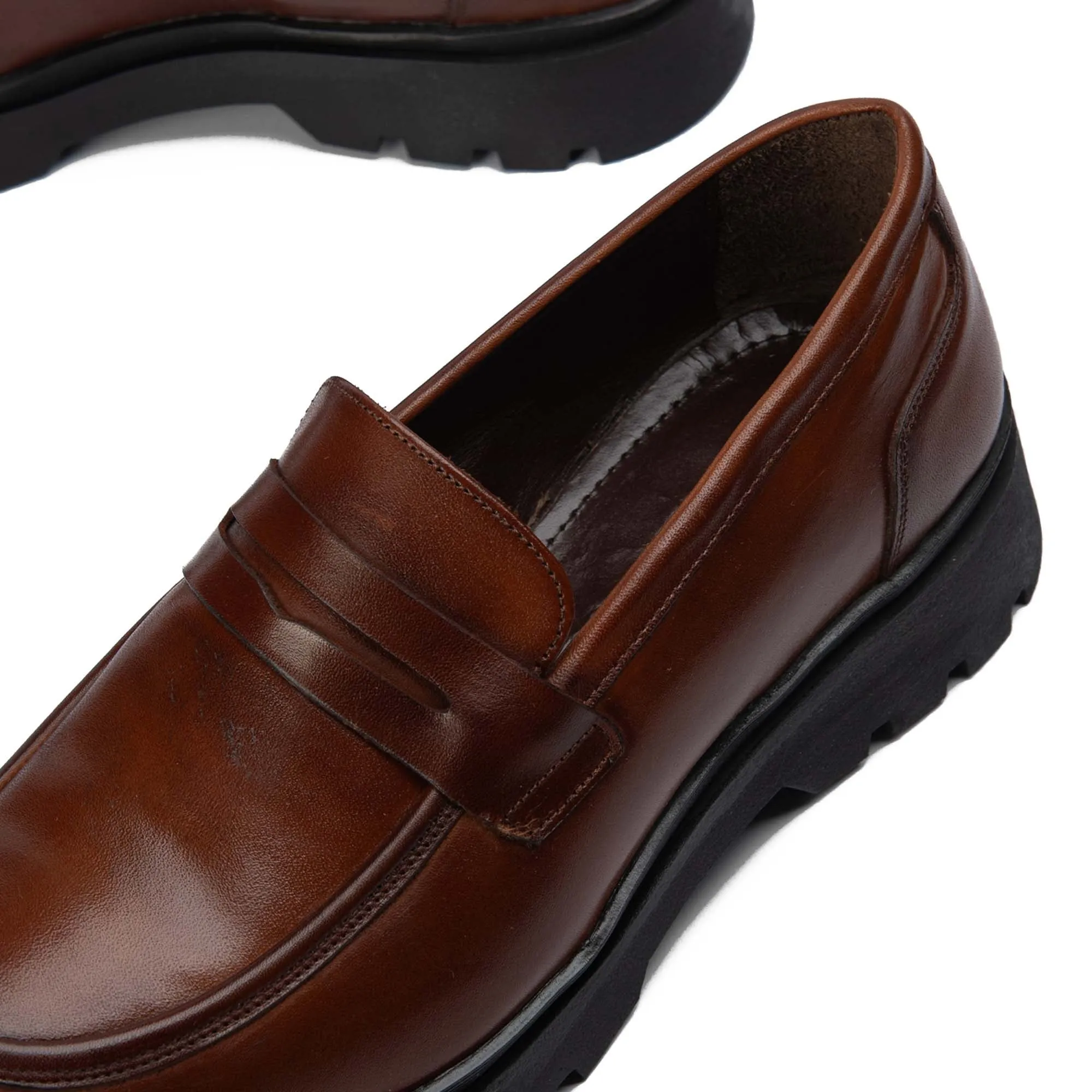 BRIO Genuine Leather Chunky Loafer– HAVAN