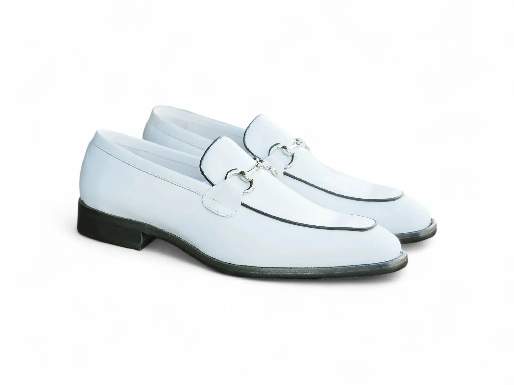 Burnished Calfskin Horsebit Loafer