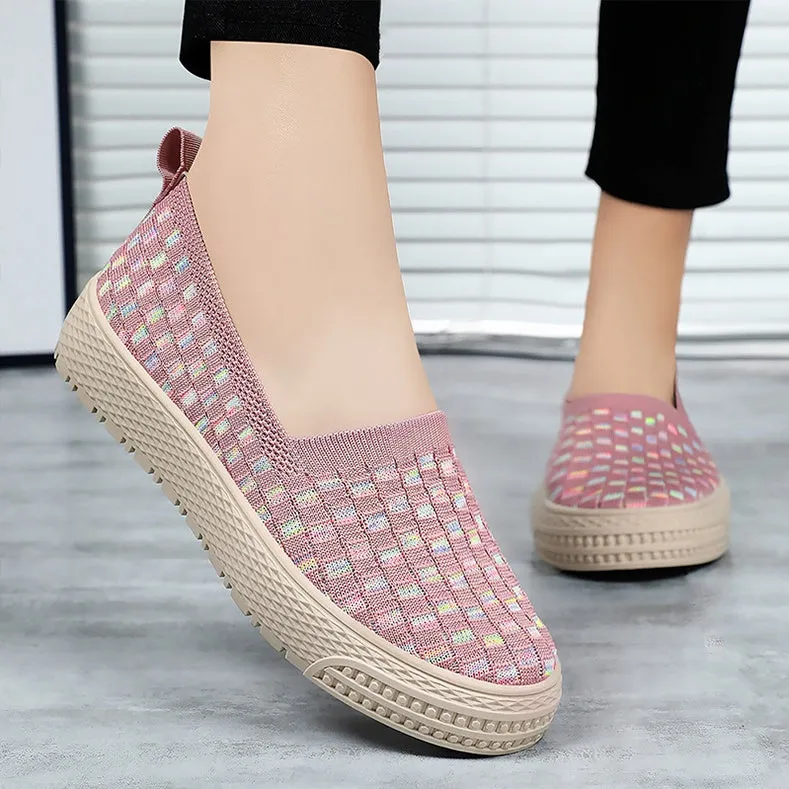 Casual and Breathable Women's Spadrilles with Almond Toe Design