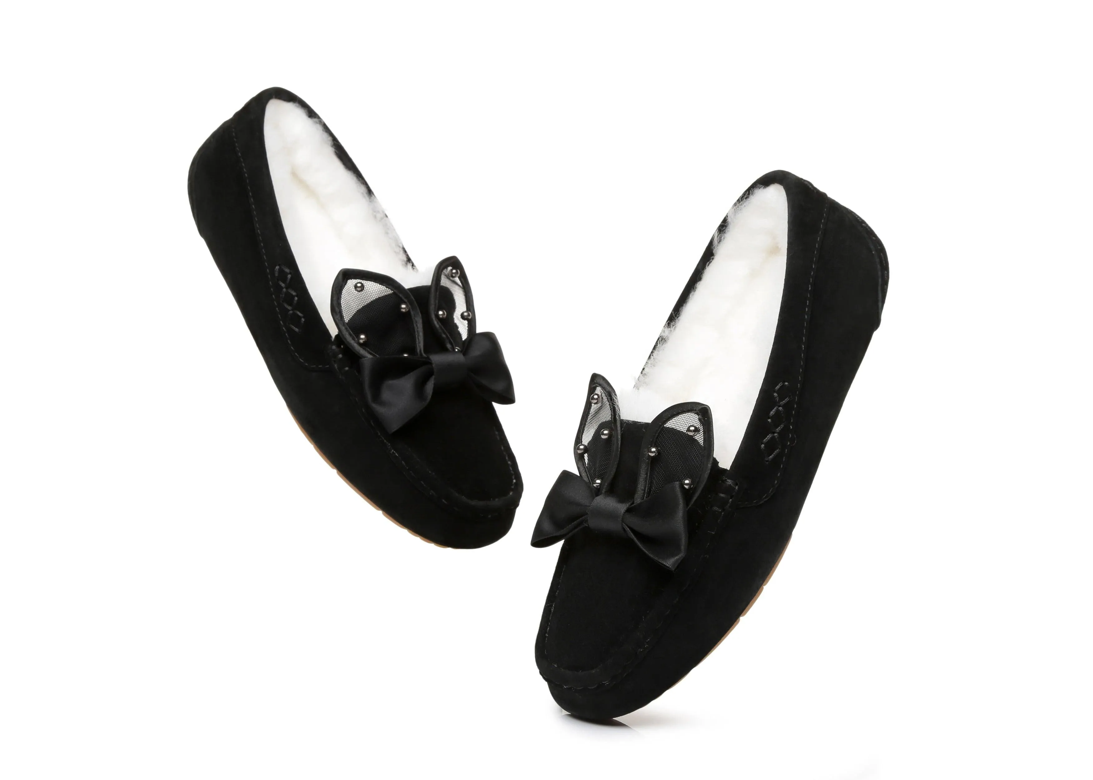 Casual Flats Women Wabbit Moccasin
