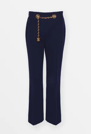 Celine Vintage Chain Belt Trousers in Navy