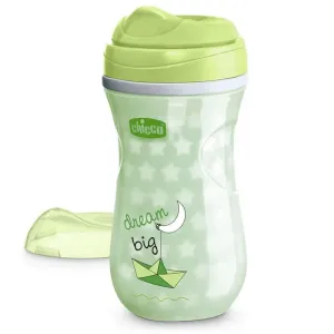 Chicco - Glow In The Dark Insulated Rim Spout Trainer Cup 9Oz, 12M  | Green