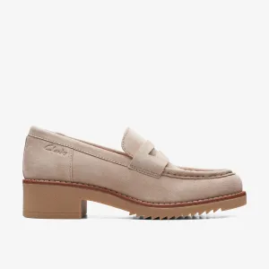Clarks Women's Eden Style Beige Suede 26166686