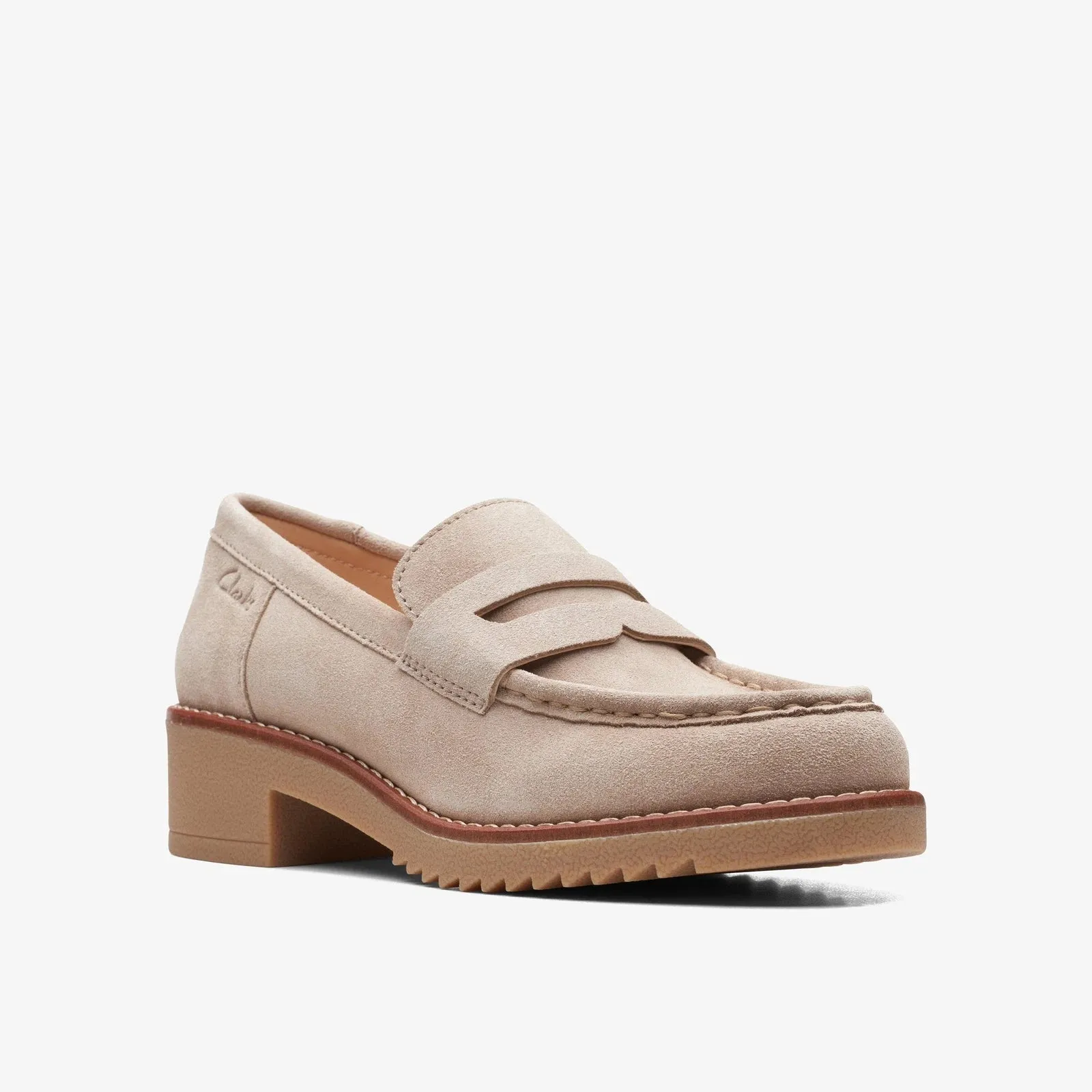 Clarks Women's Eden Style Beige Suede 26166686