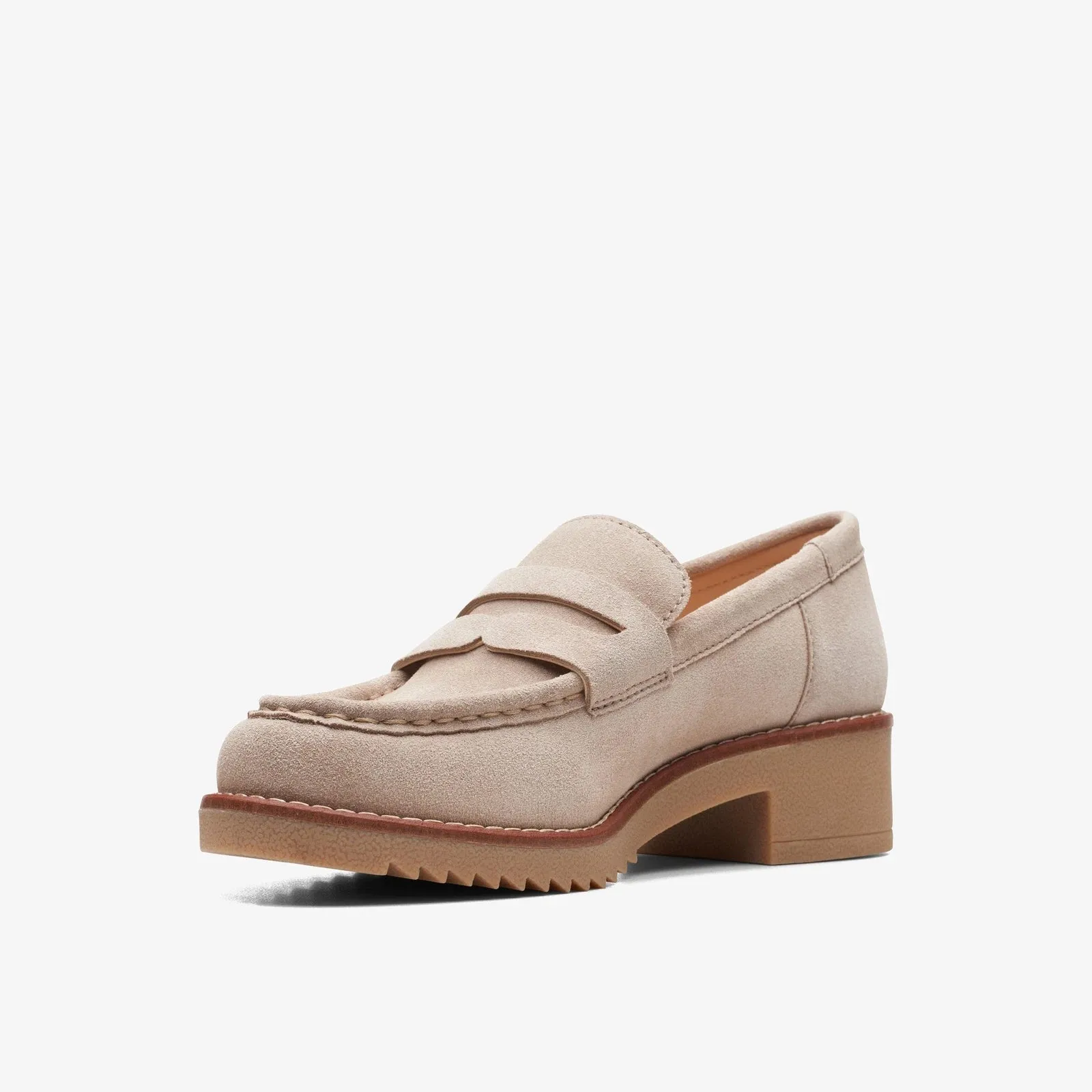 Clarks Women's Eden Style Beige Suede 26166686