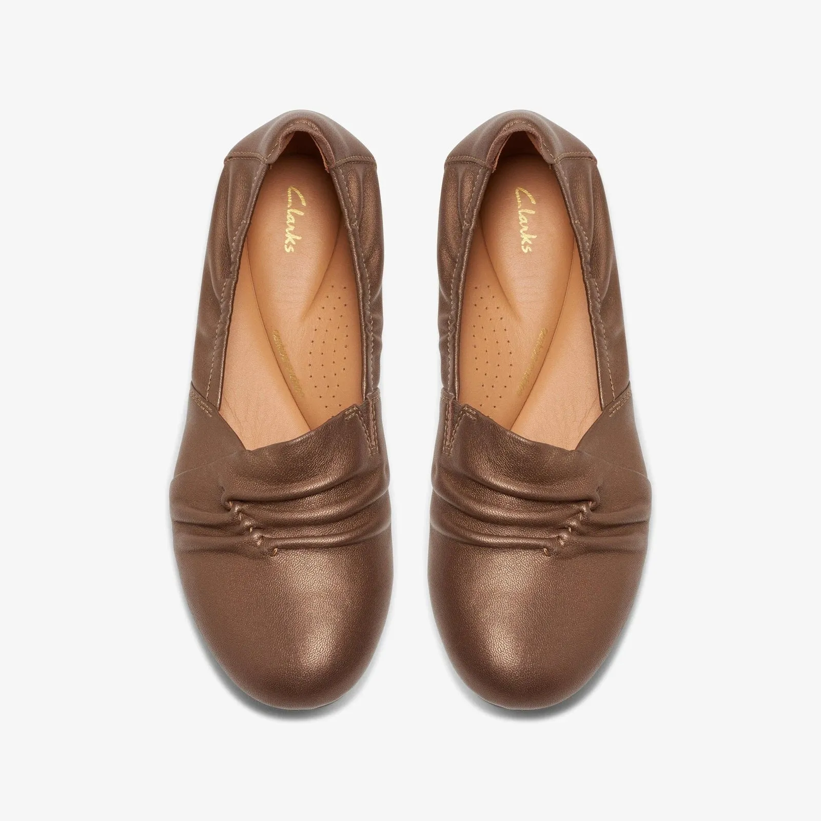 Clarks Women's Rena Way Bronze Leather 26175305