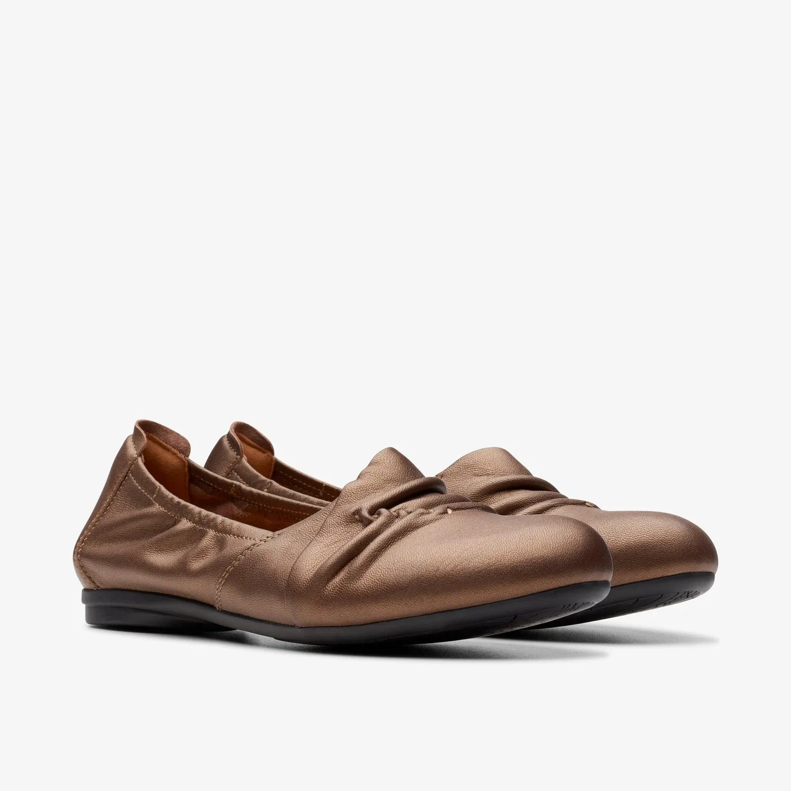 Clarks Women's Rena Way Bronze Leather 26175305