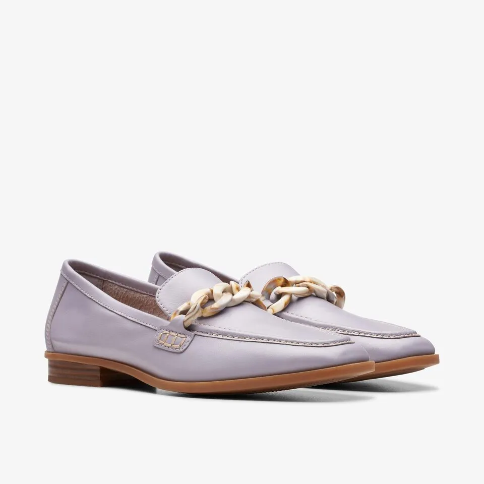 Clarks Women's Sarafyna Iris Lilac | Tan Leather