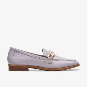 Clarks Women's Sarafyna Iris Lilac | Tan Leather