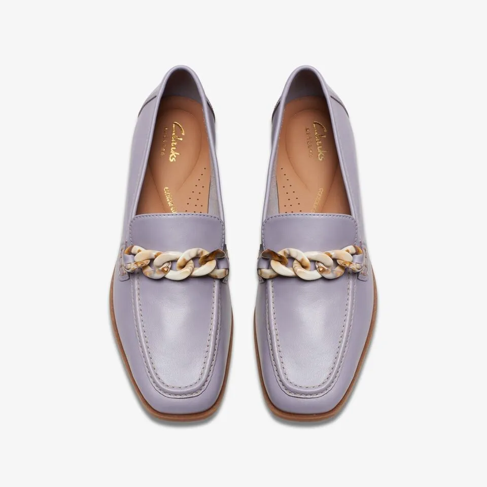 Clarks Women's Sarafyna Iris Lilac | Tan Leather