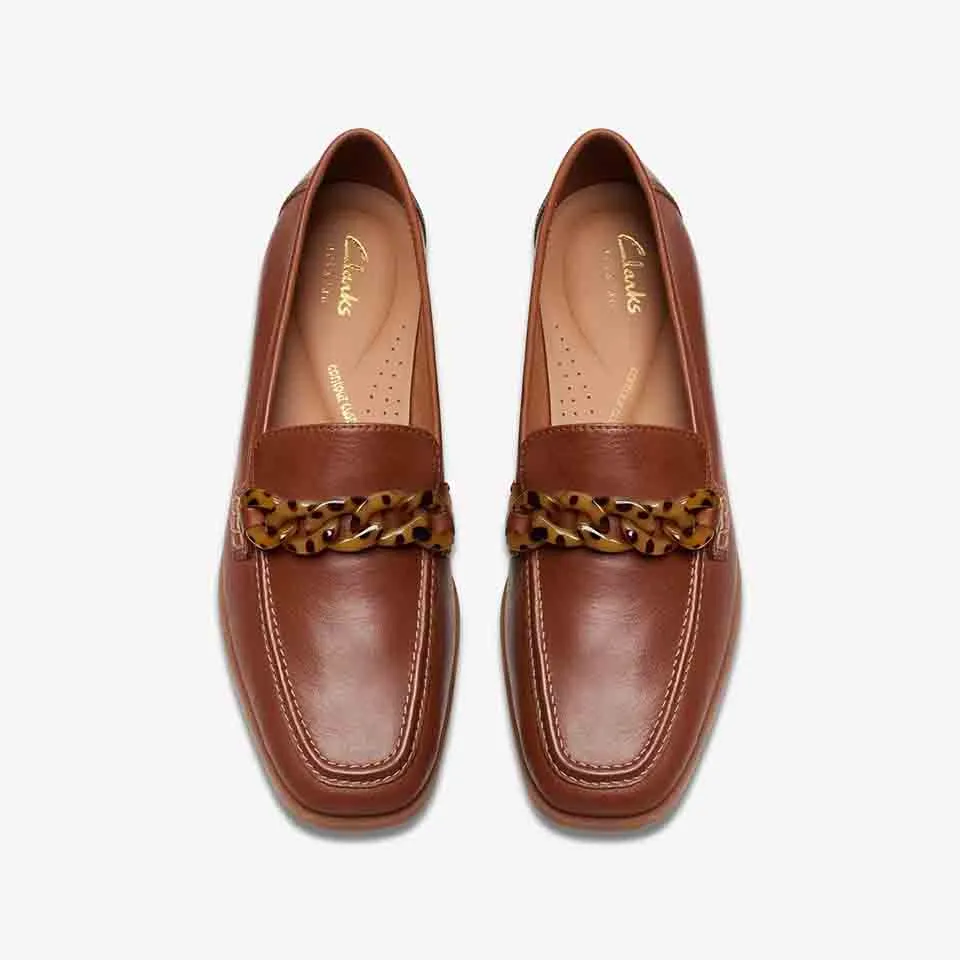 Clarks Women's Sarafyna Iris Lilac | Tan Leather