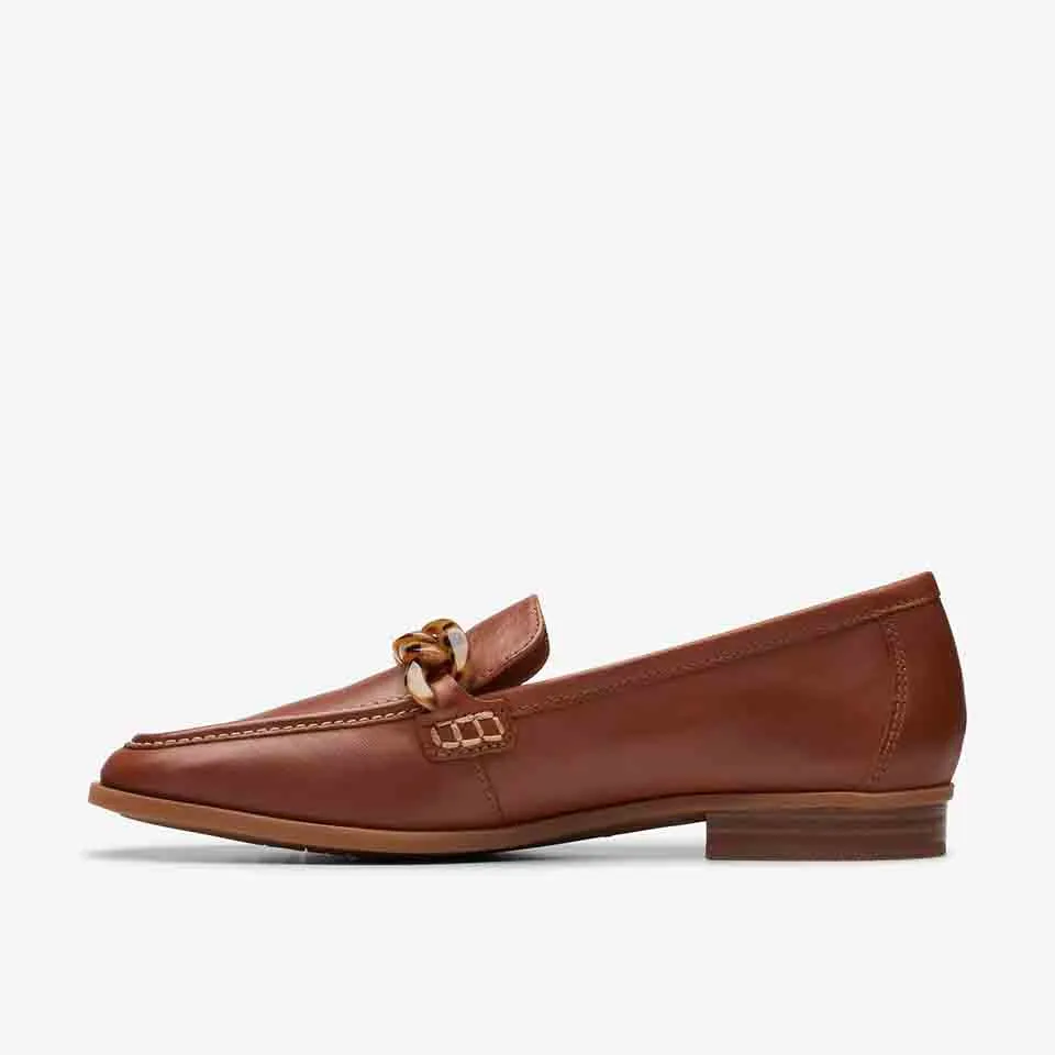 Clarks Women's Sarafyna Iris Lilac | Tan Leather