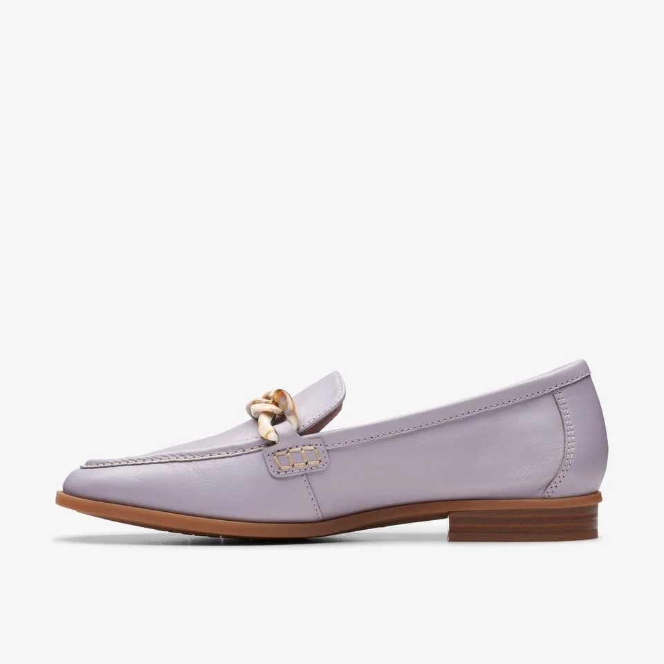 Clarks Women's Sarafyna Iris Lilac | Tan Leather