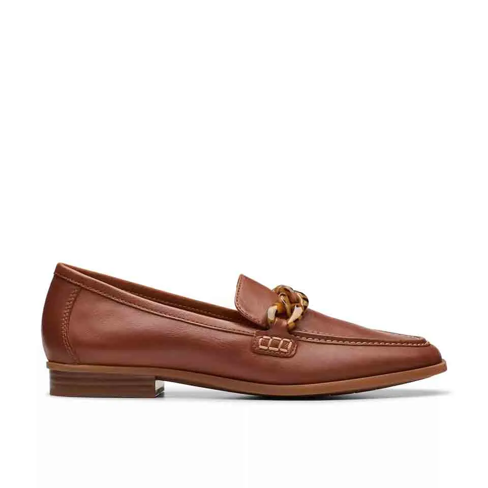 Clarks Women's Sarafyna Iris Lilac | Tan Leather