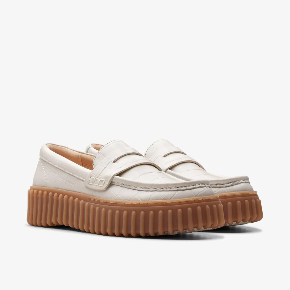 Clarks Women's Torhill Penny Cream Interest 26176357