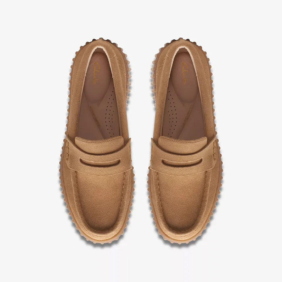 Clarks Women's Torhill Penny Light Tan Suede 26171956
